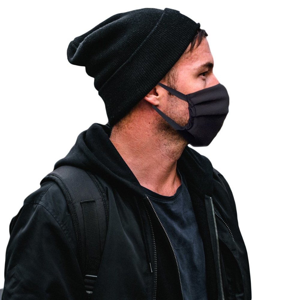 Reusable Face Mask- Breathable, Black cloth cotton